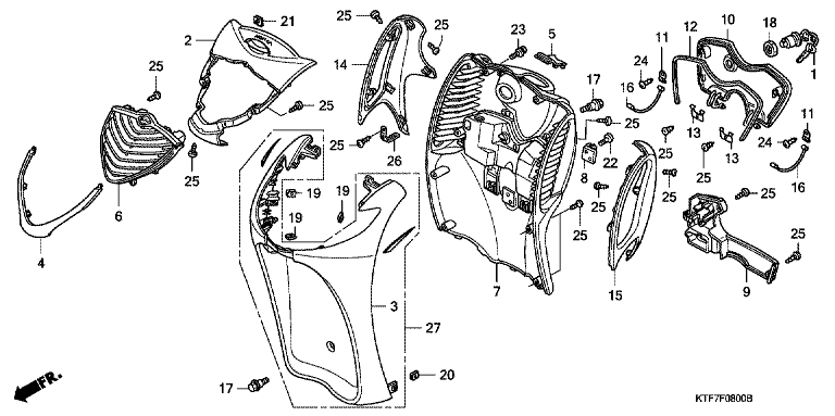 Πορτάκι Ντουλαπιού Honda SH-125/150